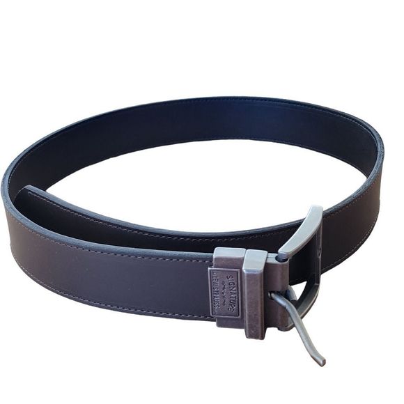 Levi Strauss Signature Genuine Leather Dark Brown Men's Sz 32 38533-2759 - Picture 1 of 5